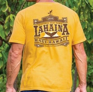 Old Town Lahaina - Pineapple Dyed Short Sleeve Crewneck T-Shirt